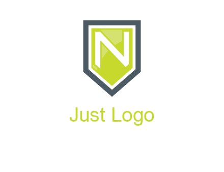 Letter n inside the shield logo