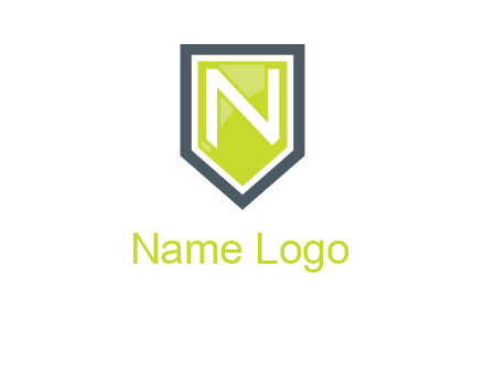Letter n inside the shield logo