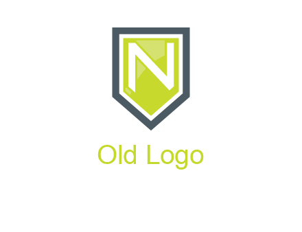 Letter n inside the shield logo