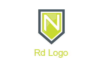 Letter n inside the shield logo