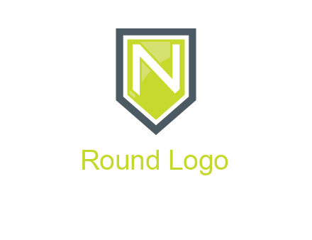 Letter n inside the shield logo
