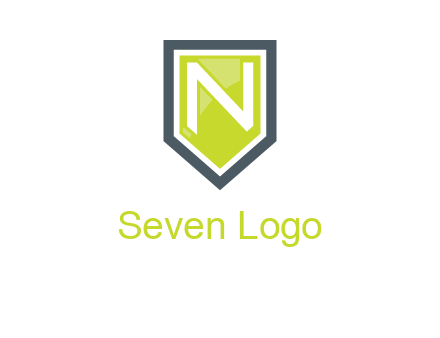 Letter n inside the shield logo