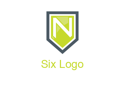 Letter n inside the shield logo
