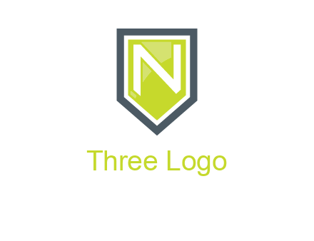 Letter n inside the shield logo