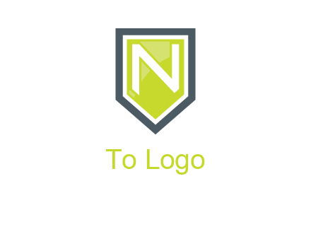 Letter n inside the shield logo