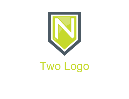 Letter n inside the shield logo