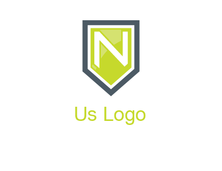 Letter n inside the shield logo