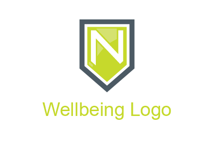 Letter n inside the shield logo