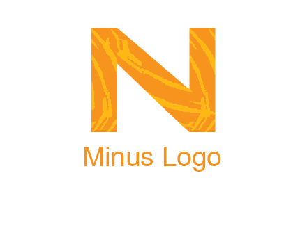 letter N with abstract pattern in it