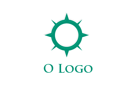 letterr O is present inside a compass logo