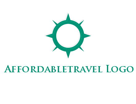 letterr O is present inside a compass logo