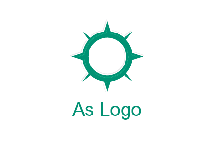 letterr O is present inside a compass logo