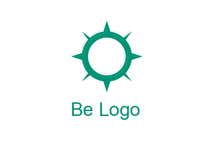 letterr O is present inside a compass logo