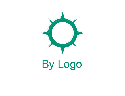 letterr O is present inside a compass logo