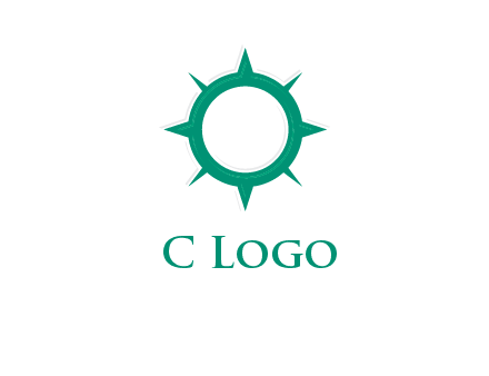 letterr O is present inside a compass logo