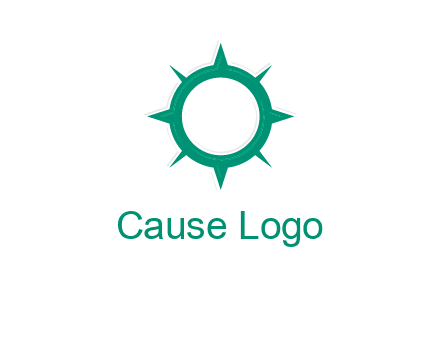 letterr O is present inside a compass logo