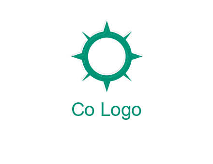 letterr O is present inside a compass logo