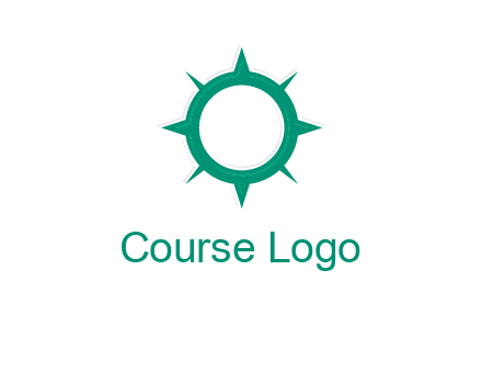 letterr O is present inside a compass logo