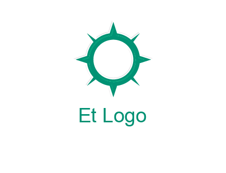 letterr O is present inside a compass logo