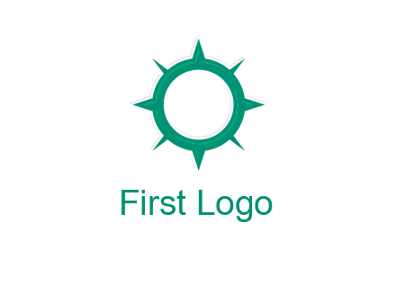 letterr O is present inside a compass logo