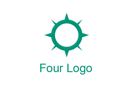 letterr O is present inside a compass logo