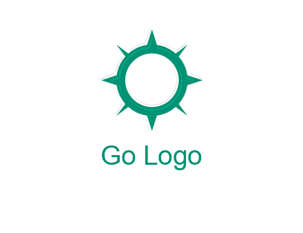 letterr O is present inside a compass logo