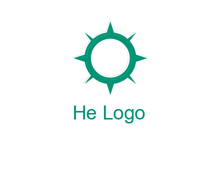 letterr O is present inside a compass logo