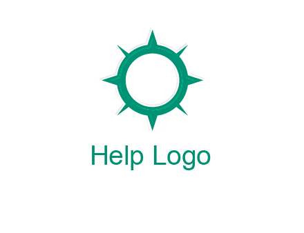 letterr O is present inside a compass logo