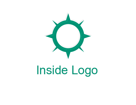 letterr O is present inside a compass logo