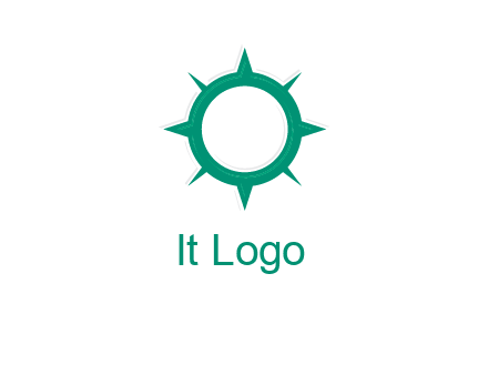 letterr O is present inside a compass logo