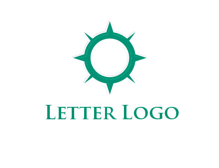 letterr O is present inside a compass logo