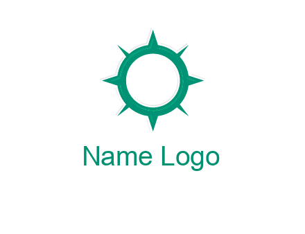 letterr O is present inside a compass logo
