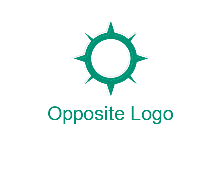 letterr O is present inside a compass logo