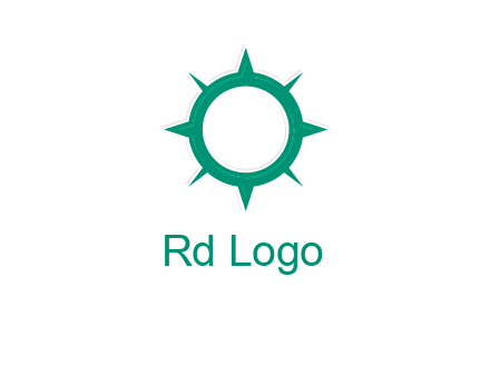 letterr O is present inside a compass logo