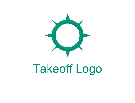letterr O is present inside a compass logo