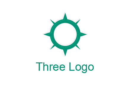 letterr O is present inside a compass logo