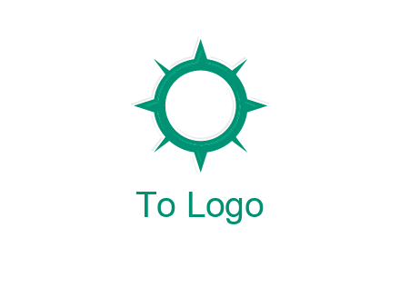 letterr O is present inside a compass logo