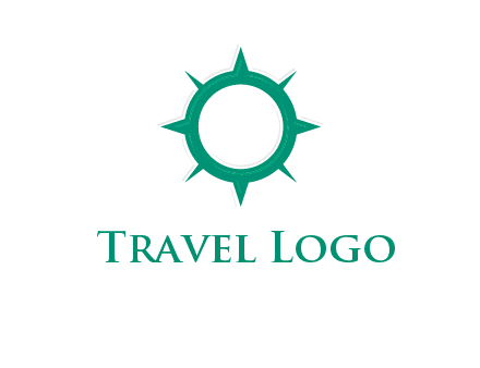 letterr O is present inside a compass logo