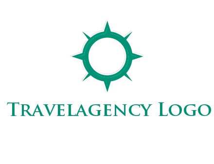 letterr O is present inside a compass logo