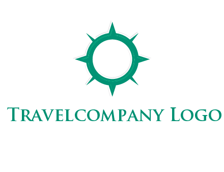 letterr O is present inside a compass logo