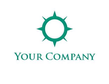 letterr O is present inside a compass logo