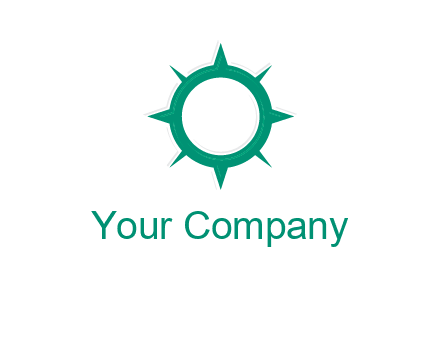 letterr O is present inside a compass logo