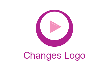 play button inside of a circle logo