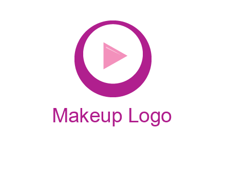 play button inside of a circle logo
