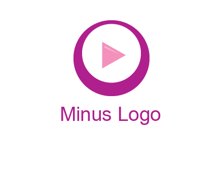 play button inside of a circle logo