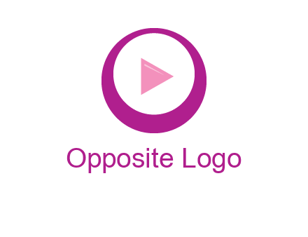 play button inside of a circle logo