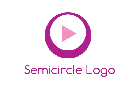 play button inside of a circle logo