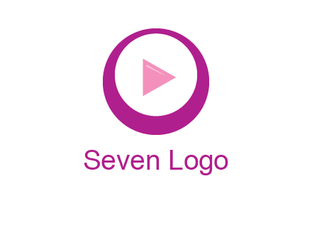 play button inside of a circle logo