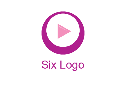 play button inside of a circle logo