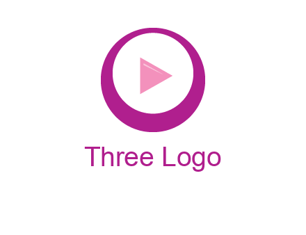 play button inside of a circle logo